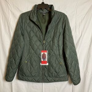 Eddie Bauer Sz. MD, Women’s Mod Quilted Jacket. Dark Green